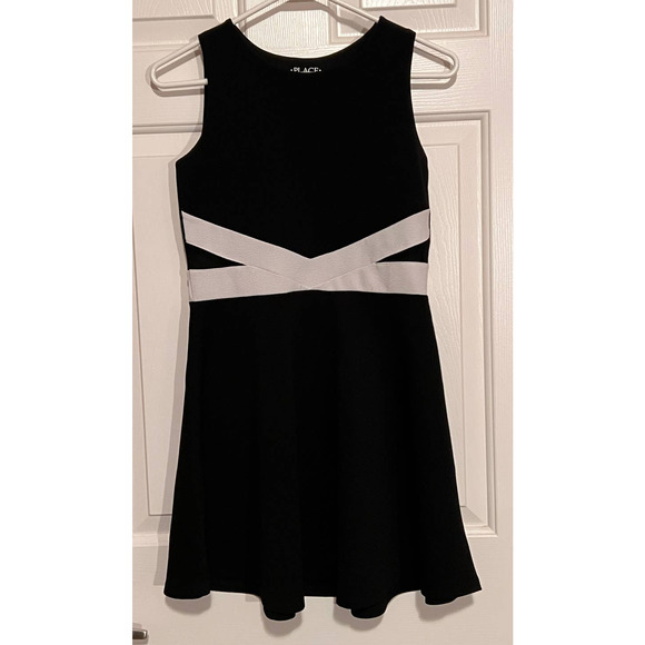 Children's Place‎ Black White Waist Size L 10/12 31" Long x 14" Pit to Pit - Picture 1 of 5